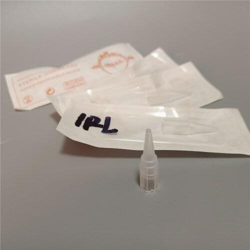 100Pcs Semi Permanent Makeup Plastic Tattoo Caps Eyebrow Tattoo Needle Tips Matched For 1/3/5R Needles Individually Packed