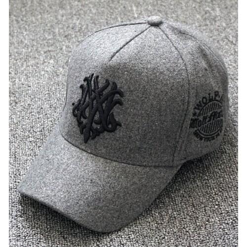 2021 Winter Dad Plus Size Felt Baseball Hats Male Outdoors 5 Panels Leisure Cap Men Big Size Wool Snapback Caps 56-60cm 60-65cm