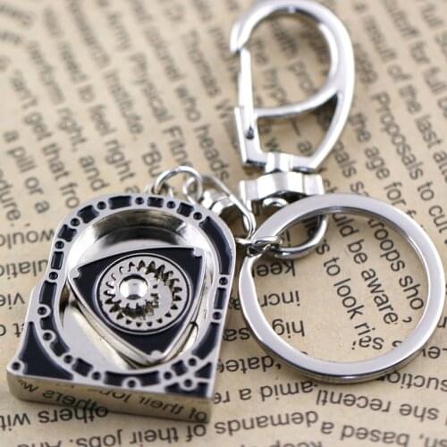 3D Wankel Engine keychain key ring Rotary Engine key chain high quality car key holder portachiavi chaveiro llaveros hombre