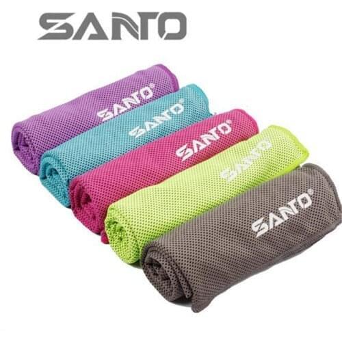 5 PCS Outdoor Sports Towel SANTO 100x30cm Polymide Super Cooling Sport Towel Men Women Quick-drying Running Towel