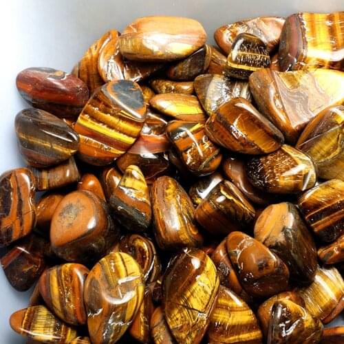50g Natural Tumbled Tiger Eye Stone Gravel For Home Decor Planting Pot,Aquarium Fish Tank Decor Tiger Eye Stone