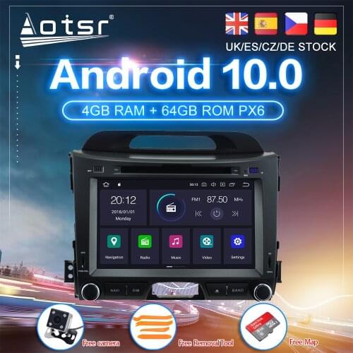 Android 10 For Kia Sportage 3 SL 2010 - 2016 Car DVD PX6 GPS Navigation Carplay Auto Radio Stereo Video Multimedia Player 2din