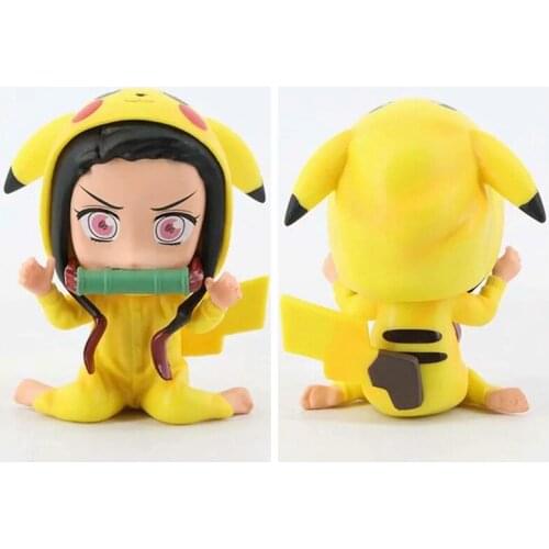 Anime toys Demon Slayer Blade Q version Kamado Nezuko cross dress doll boxed figure