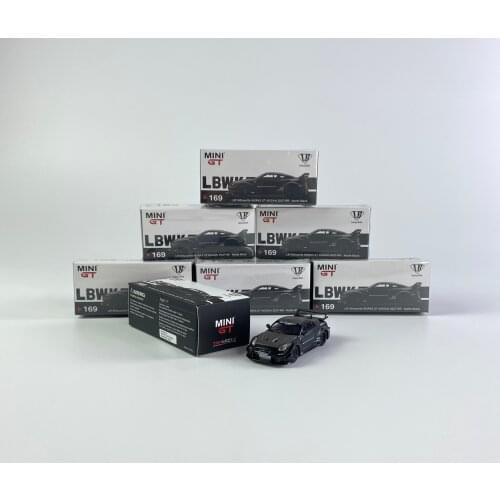 MINI GT cars 1:64 LB-Silhouette WORKS GT NISSAN 35 GT-R mattle black RHD VERSION SHOWN Treasure alloy car