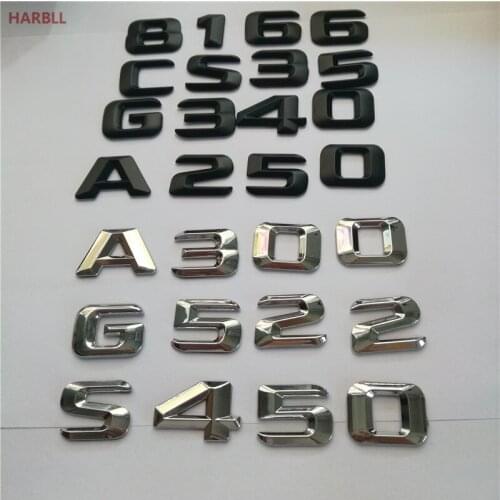 For Mercedes Benz S Class S200 S220 S250 S300 S320 S350 S400 S420 S450 S500 S63 Rear Trunk Letters Emblem Badge Logo
