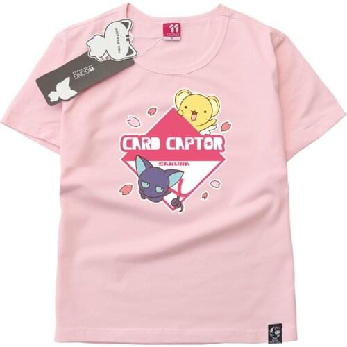 Summer Style Cardcaptor Sakura Print Tees Short Sleeve T-shirt Women t shirt Cotton Girls COS Tshirt Tops Causal t-shirts