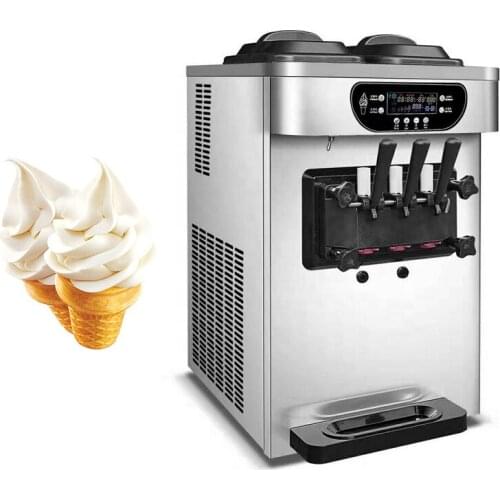 Desktop Soft Serve Ice Cream Maker Machine For Cafe Bars Restaurant Stainless Steel Ice Cream Machine