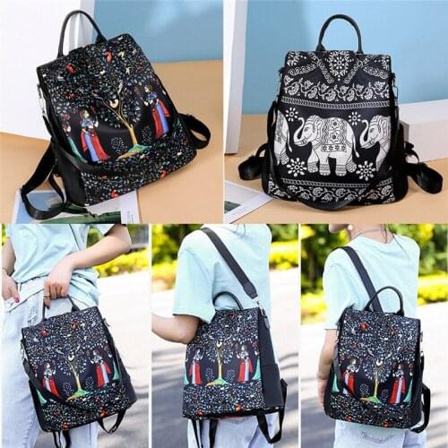 NoEnName US Stylish Women Girls Anti-theft Crossbody Bag Waterproof High Capacity Schoolbag Backpack Casual Handbags Satchels