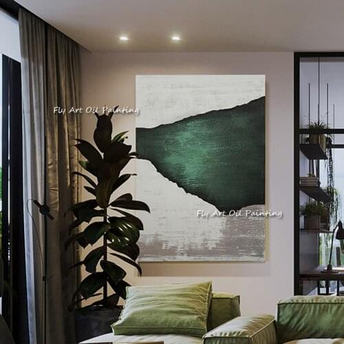 Hand-painted oil painting porch aisle decorative painting modern minimalist designer minimalist abstract Oil Painting For Home