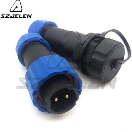 SD16TP-ZM , IP67 16mm Cable Connector 2Pin Waterproof Dustproof Aviation Connector, LED wire connector plug and socket