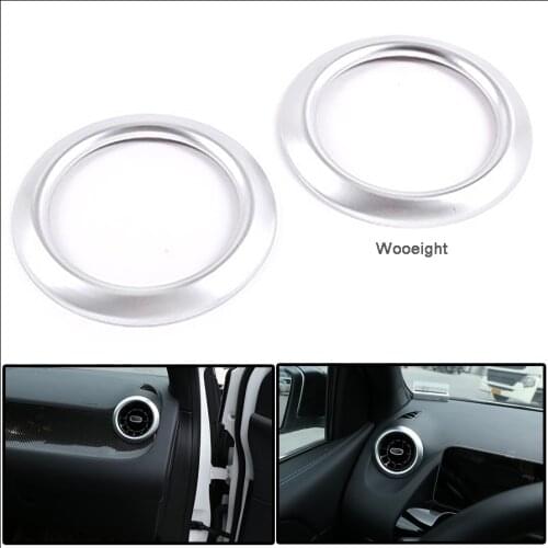 Wooeight 2Pcs Silver ABS Inner Left Right Side Air Vent Outlet Cover Trim Decoration Ring Fit For Mercedes benz B Class 2020