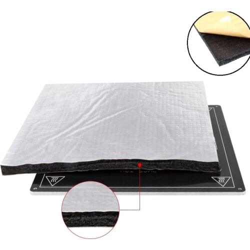 MEGA 3D Printer Heat Paper Insulation Cotton 200x200/220x220/235x235/310x310mm Self-adhesive Pad Heating Bed Sticker Square