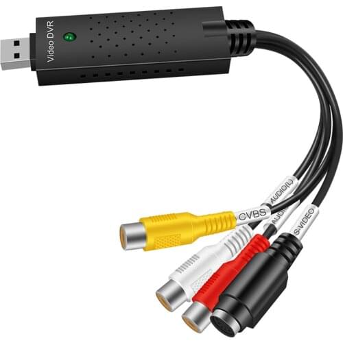 Easycap USB 2.0 TV DVD VHS Video Capture Adapter Device Card Support for Win XP / Win 7 / Vista 32