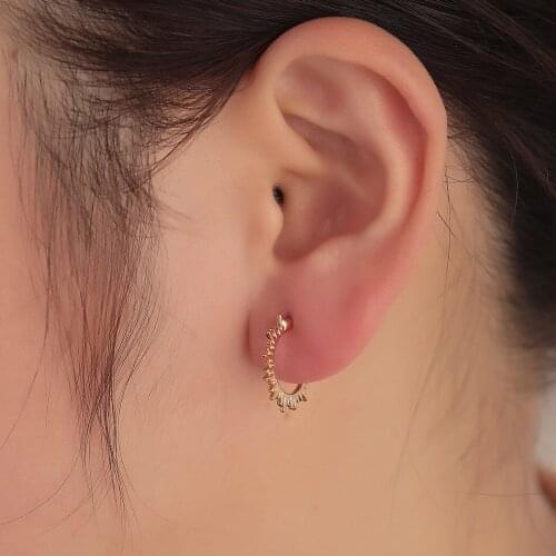 Vintage Sun Hoop Earrings For Women Hollowout Sunburst Post Earring Bohemia Brincos Most Versatile Jewelry