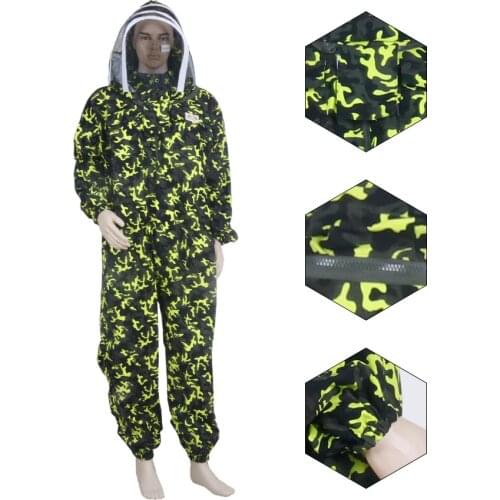 Beekeeping Protective Clothing Jacket Suit Green Camouflage Bee Tools For Beekeeping Equipment Beekeeper Suppiler