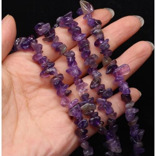 5-8mm Natural Amethysts Gravel Beads Irregular Agates Stone Loose Beaded For Jewelry Making DIY Necklace Bracelet Gift 40CM