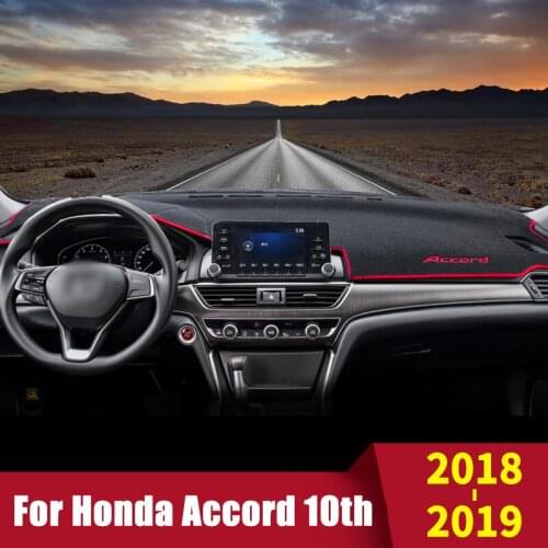 Car Dashboard Cover Mat Avoid Light Pad Instrument Panel Carpets Protector For Honda Accord X 10 2018 2019 2020 2021 Accessories