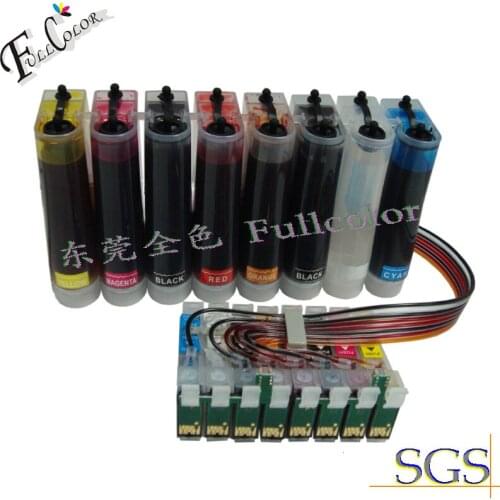 Free shipping! 8 color CISS with dye based ink for Epson Stylus Photo R1900