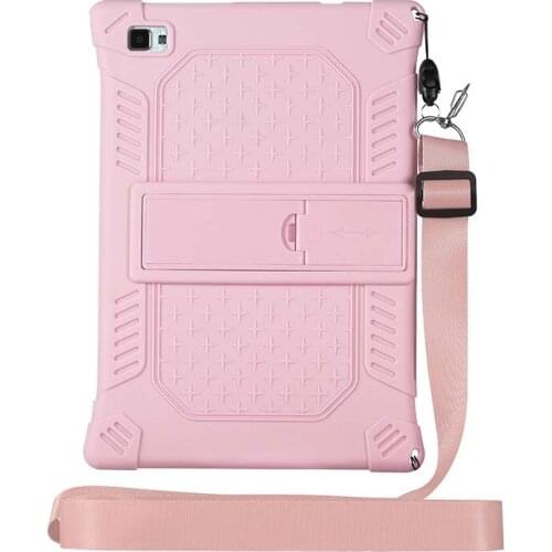 Tablet Case For Teclast P20 M40 Anti-Drop Protection Soft Silicon Stand Holder with Lanyard Strap