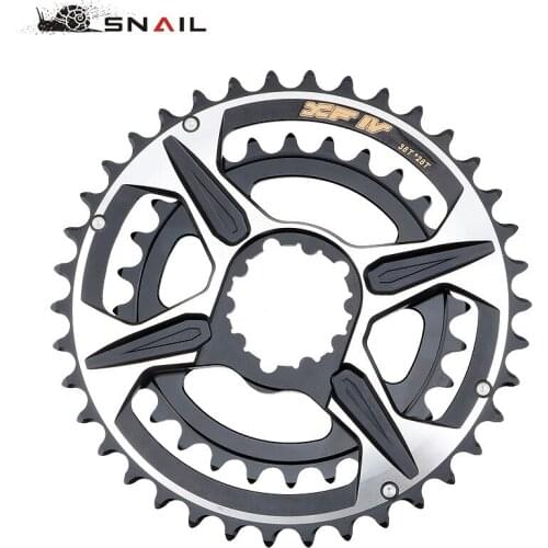 BD SNAIL GXP Mountain Bike Direct Install Double-disc Cycling Chainring 38-28T 9/10/11 Speed Iamok Bicycle Parts