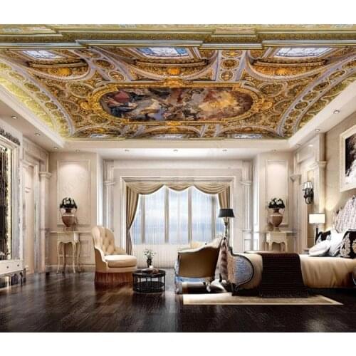 Custom Mural Renaissance classical Background 3D Wallpapers Living Room Bedroom Ceiling Photo Wall Paper 3D
