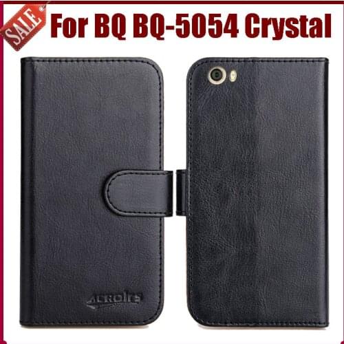 Hot Sale! BQ BQ-5054 Crystal Case New Arrival 6 Colors High Quality Flip Leather Protective Cover Phone Bag
