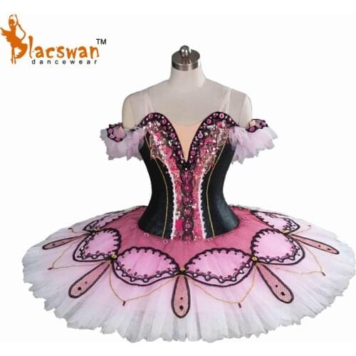 2017 New Black Professional Classical Ballet Tutu Ballet Costume BT813 Adult Pink Tutu Ballet for Competition and Performance