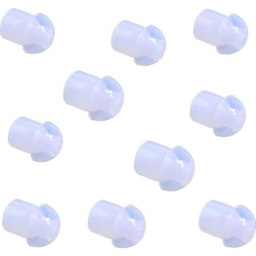 Top Deals 20pcs Silicone In-Ear Earbuds Mushroom Eartip Ear Bud For Radio Earpiece Headset