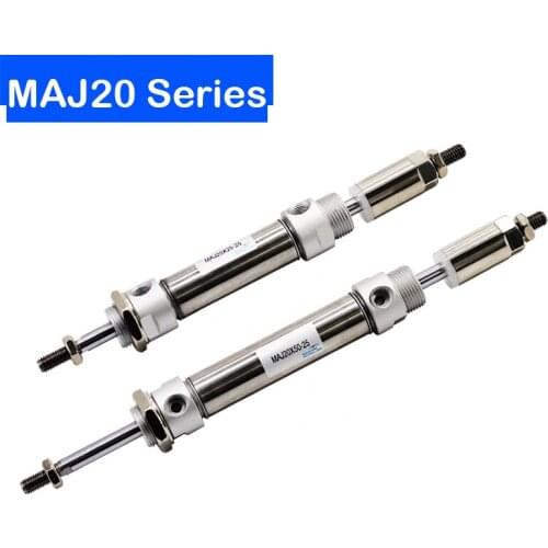 MAJ20 Adjustable Stainless Steel Pneumatic Air Cylinder Mini MAJ20*25-25-S MAJ20*50-50-S MA20*75-50-S MAJ20*100-50-S