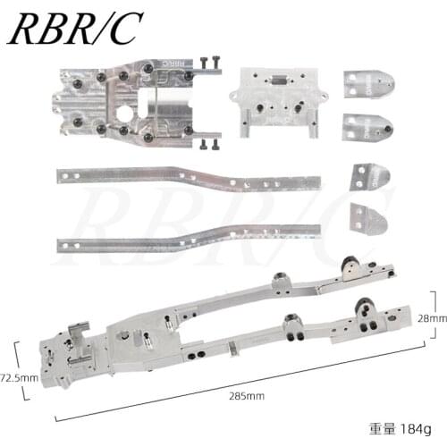 RBR/C WPL D12 1:10 Off-Road Climbing RC Car Model Simple Version Full Metal Car Chassis Frame Without Battery Compartment R671
