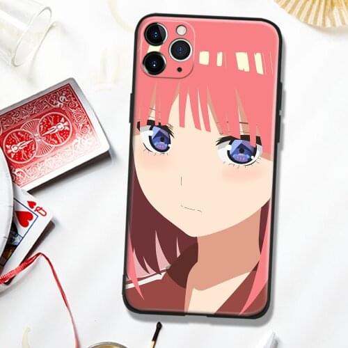 Nakano Nino GoToubun No Hanayome Soft Silicone Glass Phone Case Cover Shell For IPhone SE 6s 7 8 Plus X XR XS 11 12 Mini Pro Max