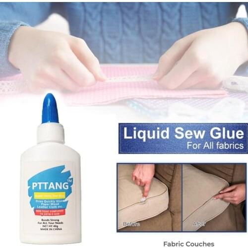 Clean Up Secure Stitch Liquid Sewing Solution Kit No Fast Glue Clothes Home Repair Sew Sew Kitchen No Bonding Tack Glue Cle B9T2