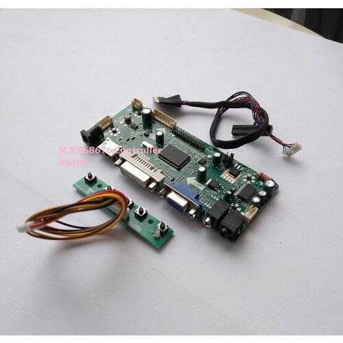 Kit for N116B6-L06 LVDS 40pin Monitor M.N68676 HDMI LCD VGA DVI 11.6" LED DIY 1366X768 Controller board Panel Screen