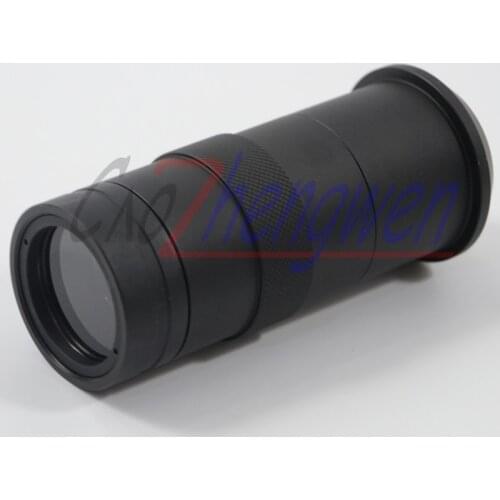 FYSCOPE Industry Lens 8X -100X Magnification Adjustable 25mm Zoom C-mount Lens Glass for Industry Microscope Camera Eyepiece