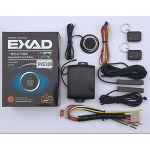 Hot PKE Car Alarm System Auto Keyless Entry Remote Start Smart Sensing 2 Remote Control Central Lock Button Engine Start Stop