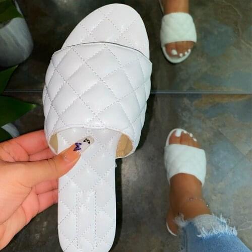 Women Slippers Womens Flat Woman 2021 Summer Beach Shoes Female Slides Womens Sewing Fashion Casual Outdoor Footwear 35-43