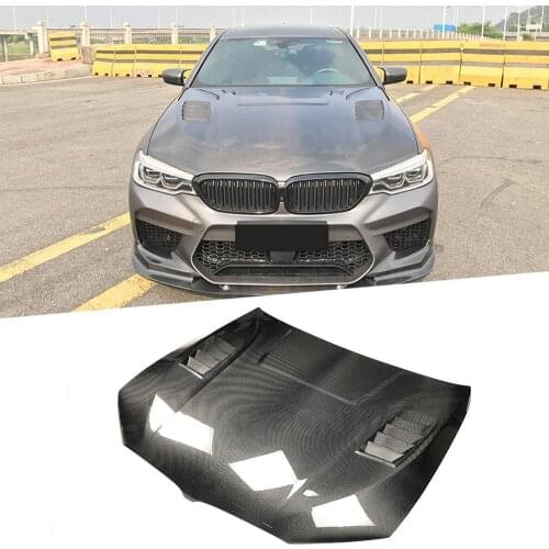 Dry Carbon Fiber Engine Bonnet for BMW G30 F90 M5 Sedan 4-Door 2017 -2020 Hood Cover Body kit Car Styling FRP Car Styling