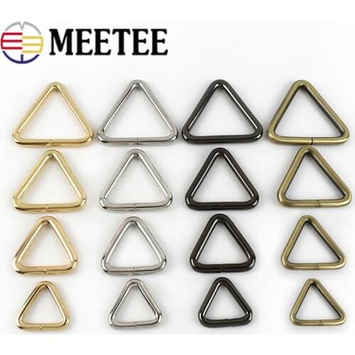 10pcs 19/25/31/38mm Metal Buckles Clasp for Bag Strap Adjuster Iron Ring Handbag Chain Hanger Connector DIY Hardware Accessories