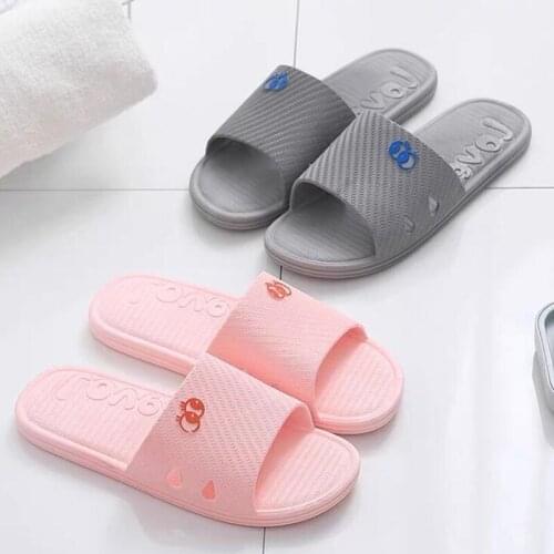 Women Slippers Summer Beach Soft Sole Slide Sandals Leisure Men Ladies Indoor Bathroom Anti-slip Shoes lat sandals