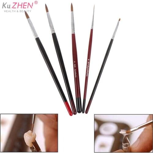 1/5PCS Dental Resin Brush Pens Dental Shaping Silicone Tooth Tool Porcelain Teeth Dentist Tools For Adhesive Composite
