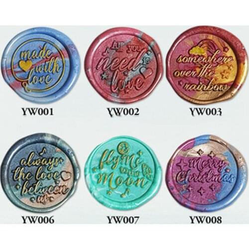 1pcs English Blessing Seal Wax Seal Stamp Retro Antique 25mm Sealing Wax Scrapbooking Stamps HEAD Wedding Decorative Invitation