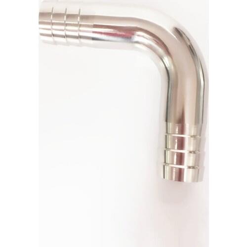 2" 51mm OD Hose Barb 304 Stainless Steel Sanitary 90 Degree Elbow Pipe Fitting For Home Brew Homebrew Wine Beer Brewing