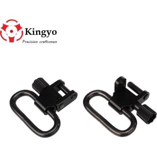 2 PCS Tactical Rifle Sling Swivels Mount Adapter Attachment Gun Sling Clips for Hunting Shooting