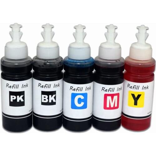 5*100ML 26XL Waterbased Dye Pigment Ink for Epson XP-600 XP-700 XP-605 XP-800 XP-610 XP-710 XP-615 XP-810 XP-510 Printer