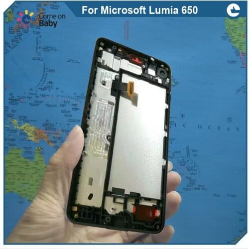 AAA Quality For Microsoft Lumia 650 LCD Screen Digitizer Assembly with frame Replacement for Lumia 650 screen