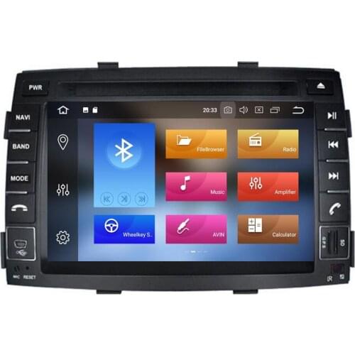 Free shipping 7inch Android10 4G ARM for KIA Sorento 2010 2011 2012 car audio radio player with gps navigator dvd player