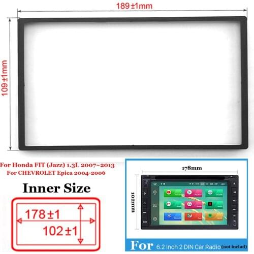 1pc Car 2Din Radio Fascia Panel Dash Frame Trim Kit For Honda Epica Fascia Panel Dash Frame Accessories