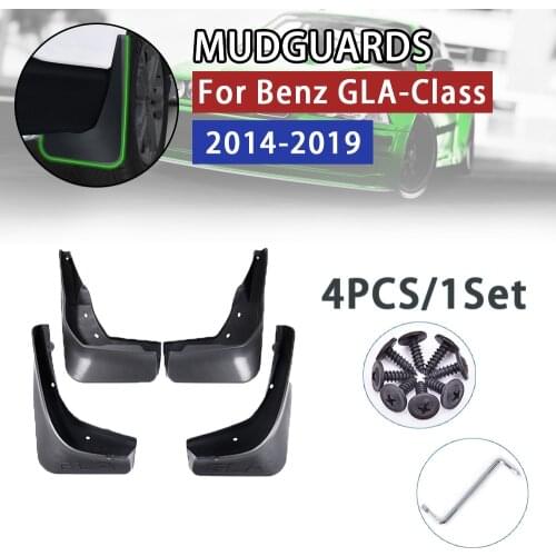 Mudflap for Mercedes Benz GLA Class X156 2014~2019 180 200 220 250 260 45 AMG Fender Mud Guard Splash Flap Mudguard Accessories