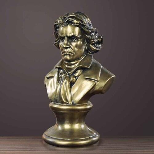 EUROPEAN CHARACTER SCULPTURE MODEL DECORATION SHOP RESTAURANT ART DECORATION CUSTOM GREATMAN CELEBRITY STATUE BEETHOVEN