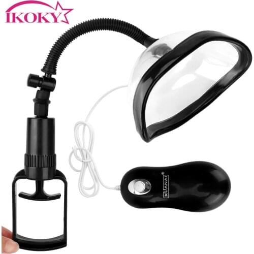 IKOKY Manual Vacuum Vagina Pussy Pump Breast Massage Nipple Sucker Clitoris Stimulator Bullet Vibrator Sex Toys For Women